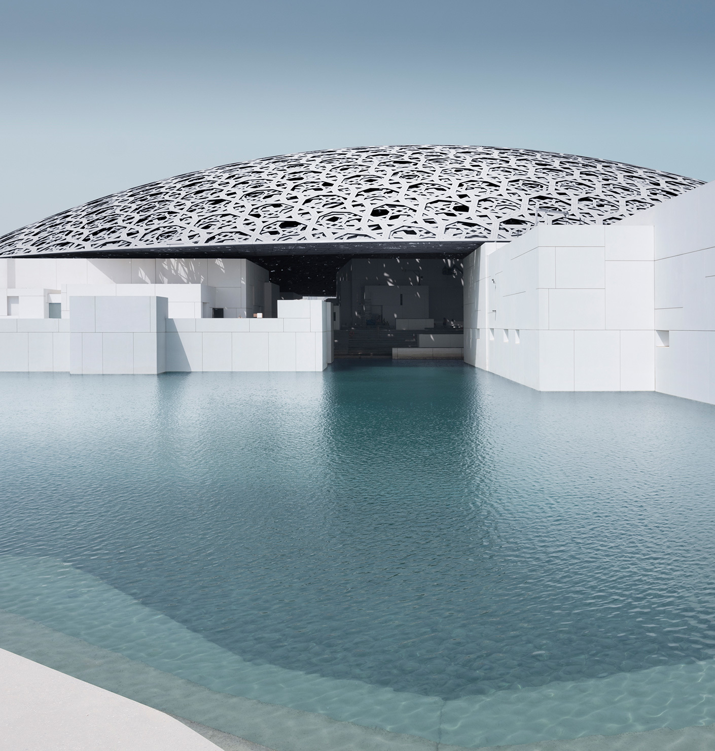 Under the Floating Dome of the Louvre