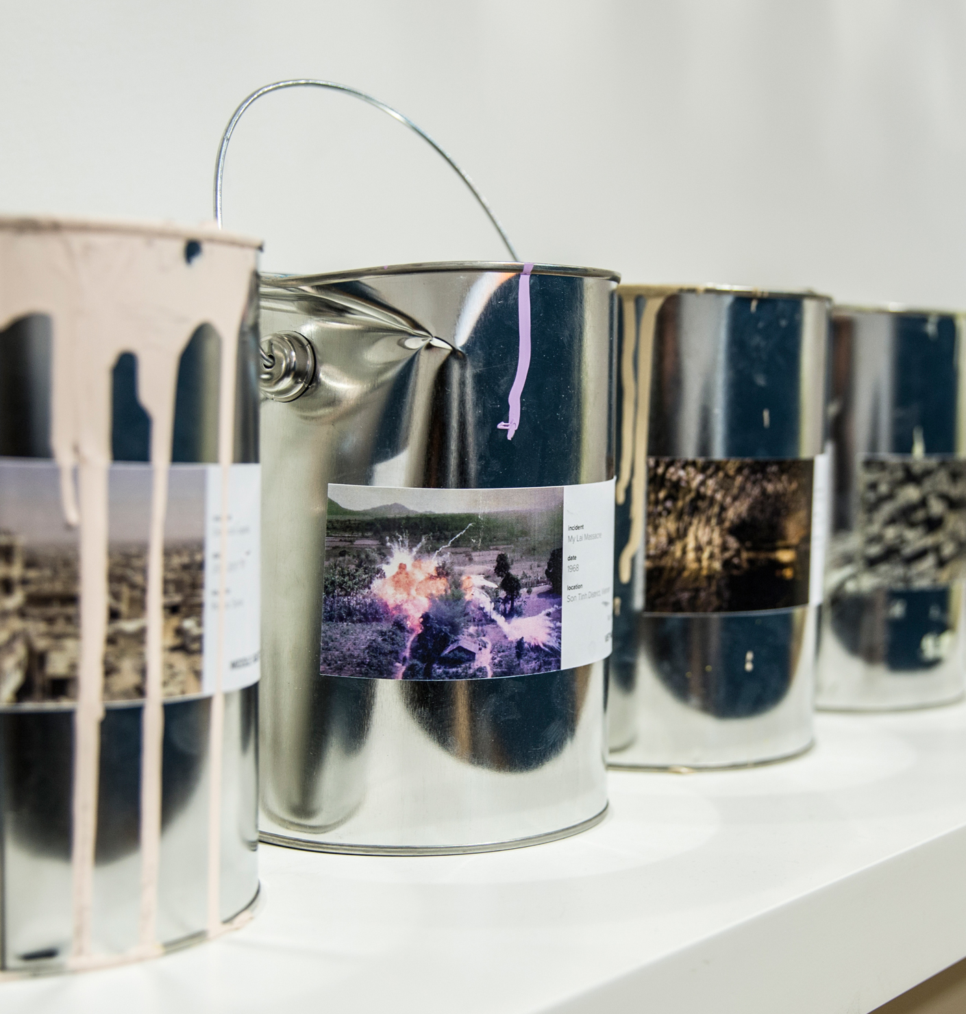 Colour-track of devastation