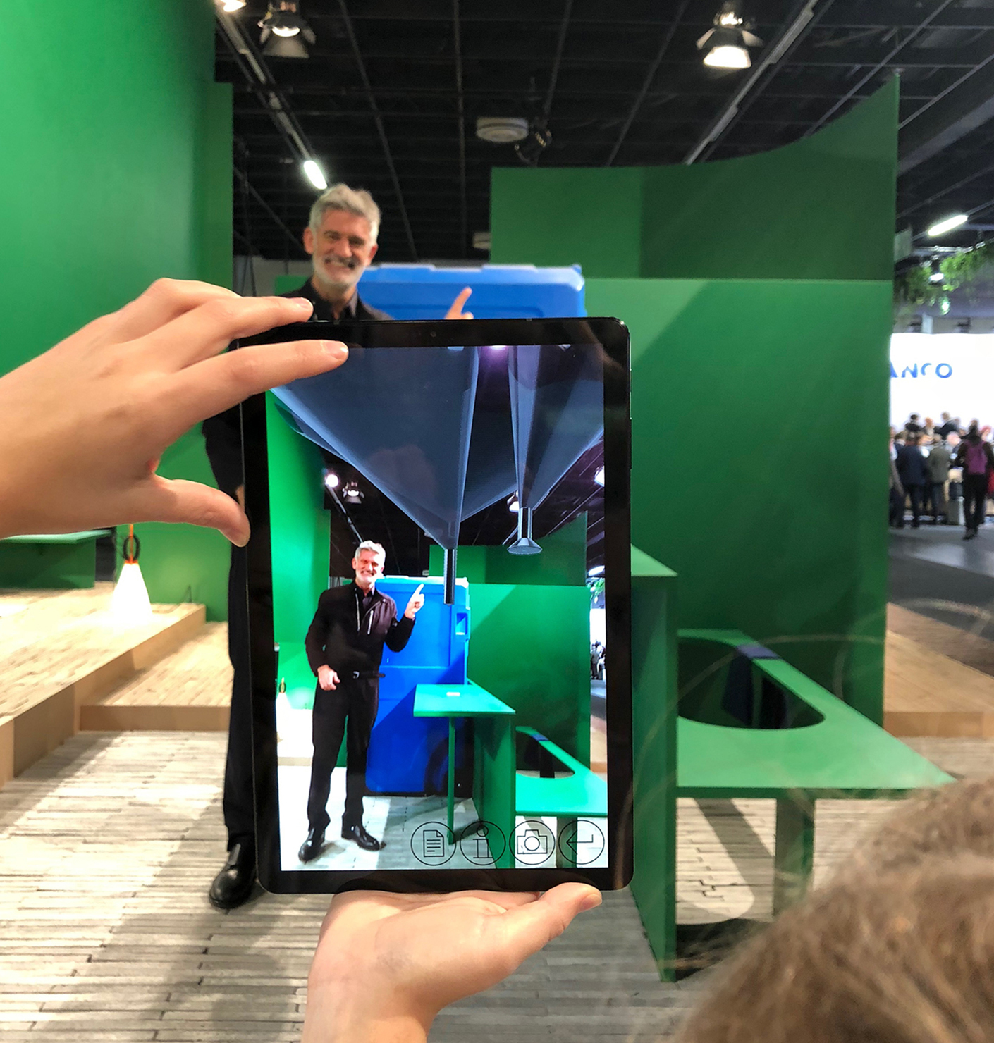 Green, but not behind the ears