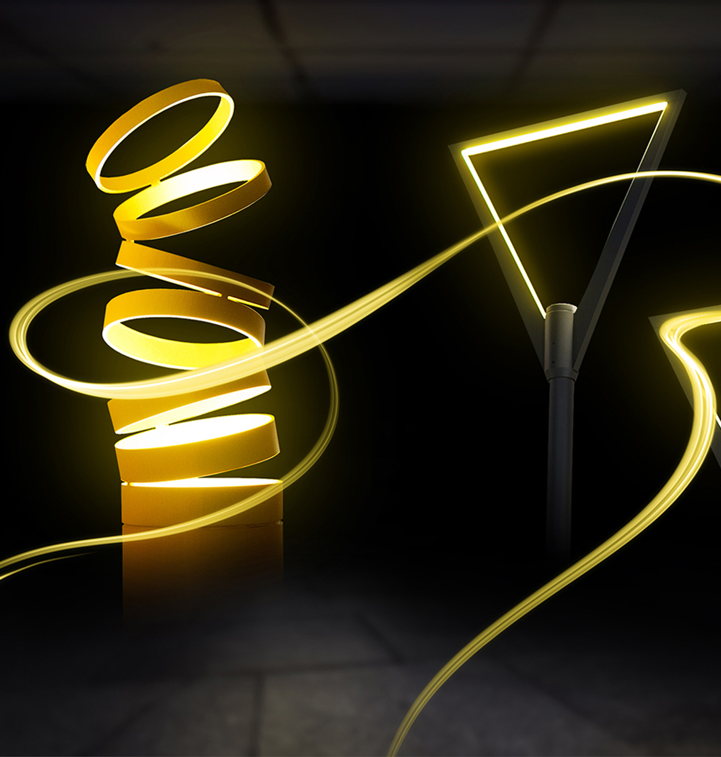 Luminous unique pieces