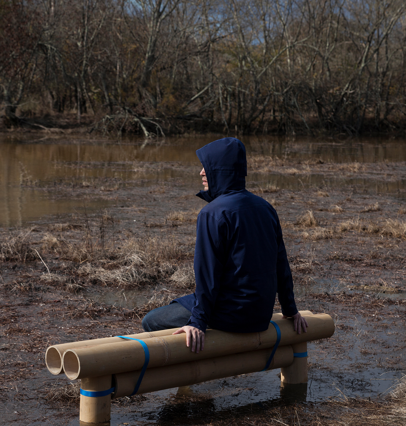 Der Mann mit dem Bambus