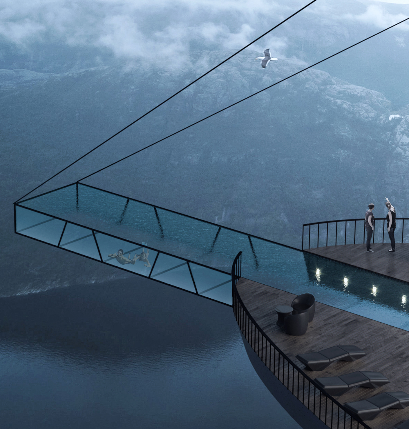 Schwerelos über die Schwelle