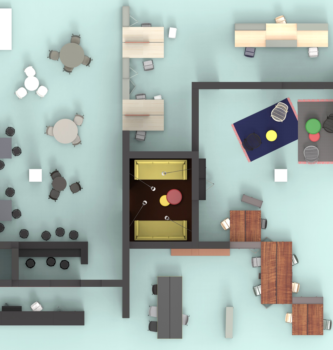 Laptop und Schließfach