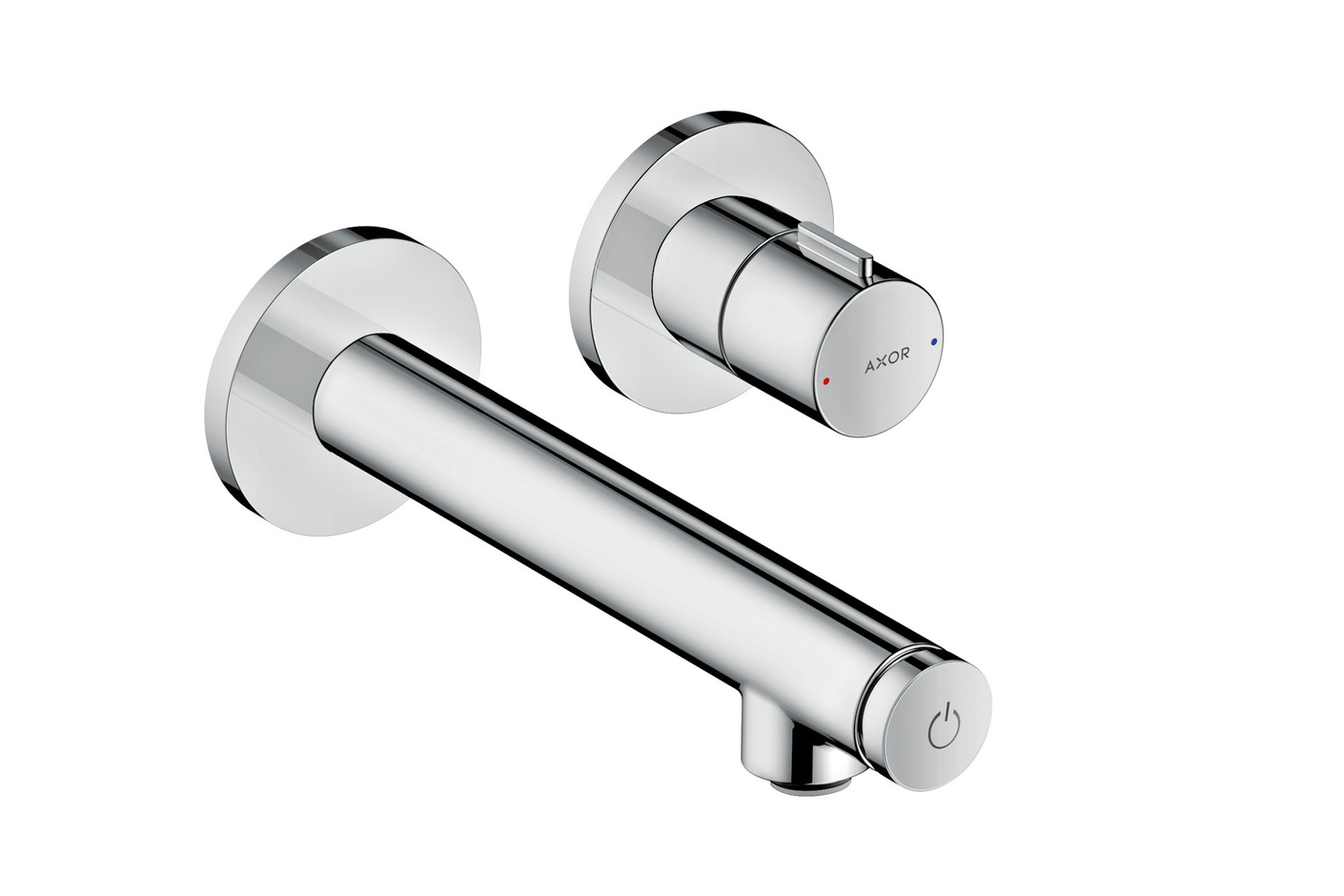 AXOR Uno Select basin mixer 220, for concealed installation, wall-mounted