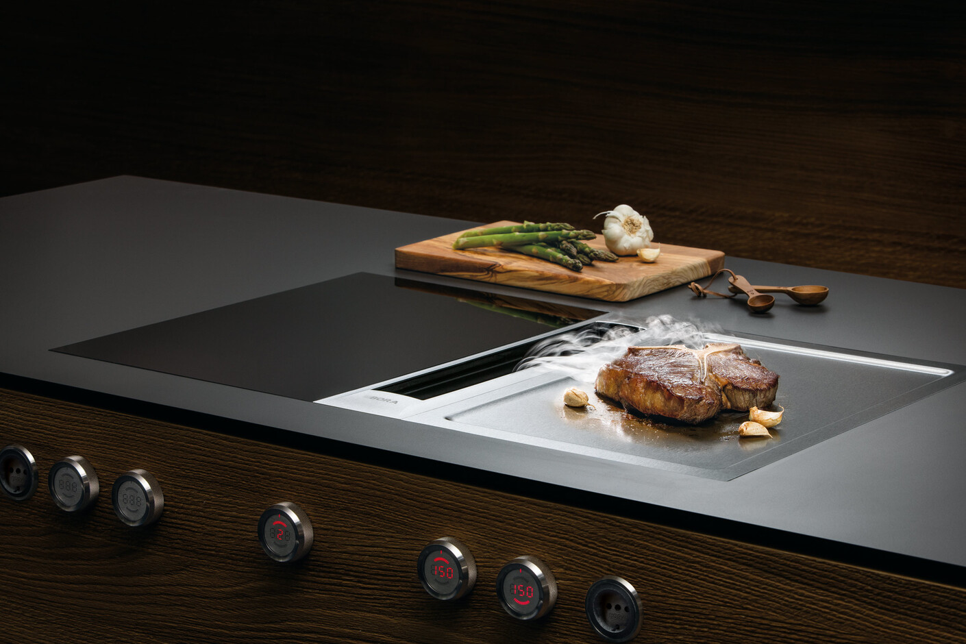 BORA Tepan stainless steel grill