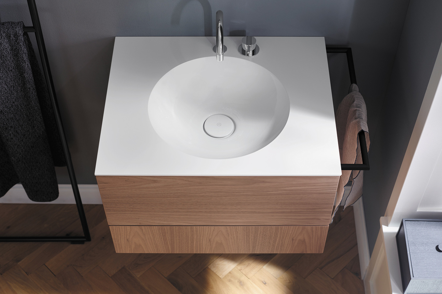 Coco Mineralguss-Waschtisch inkl. Waschtischunterschrank