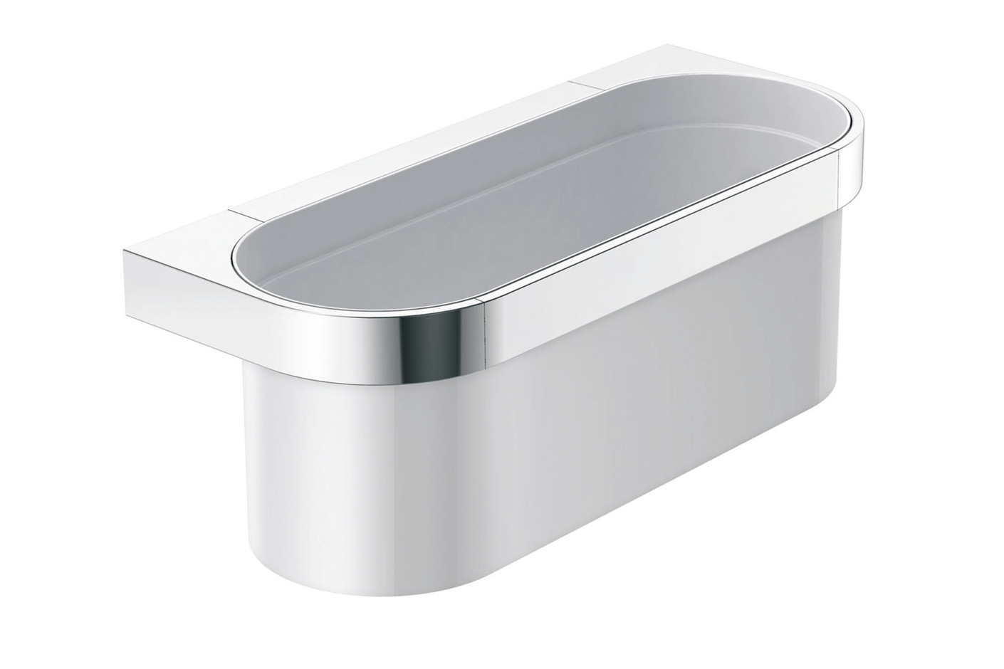 Shower basket finish - chrome