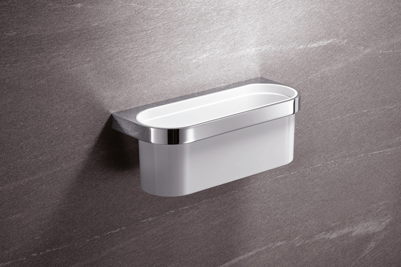 Shower basket finish - chrome