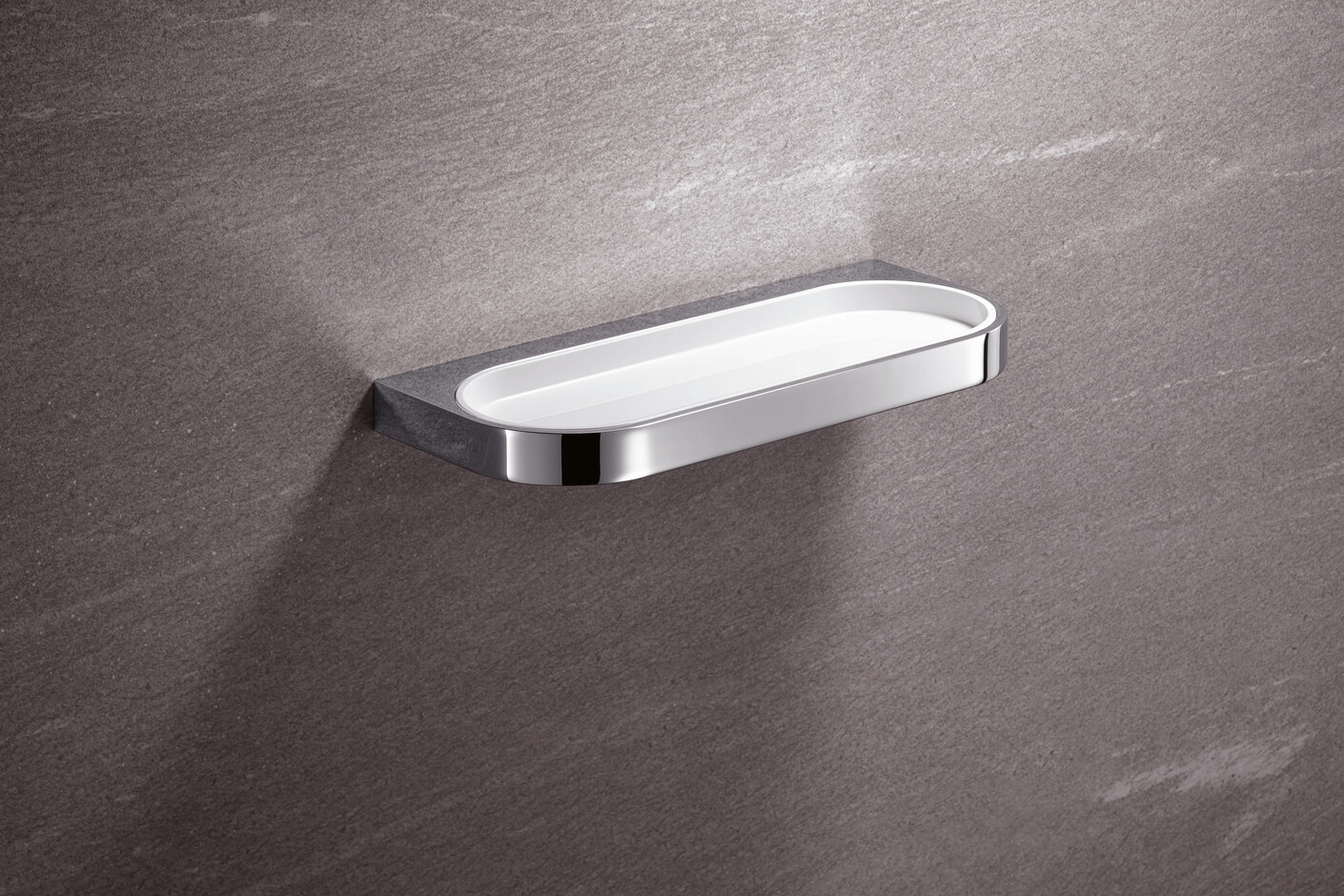 Utility dish finish - chrome