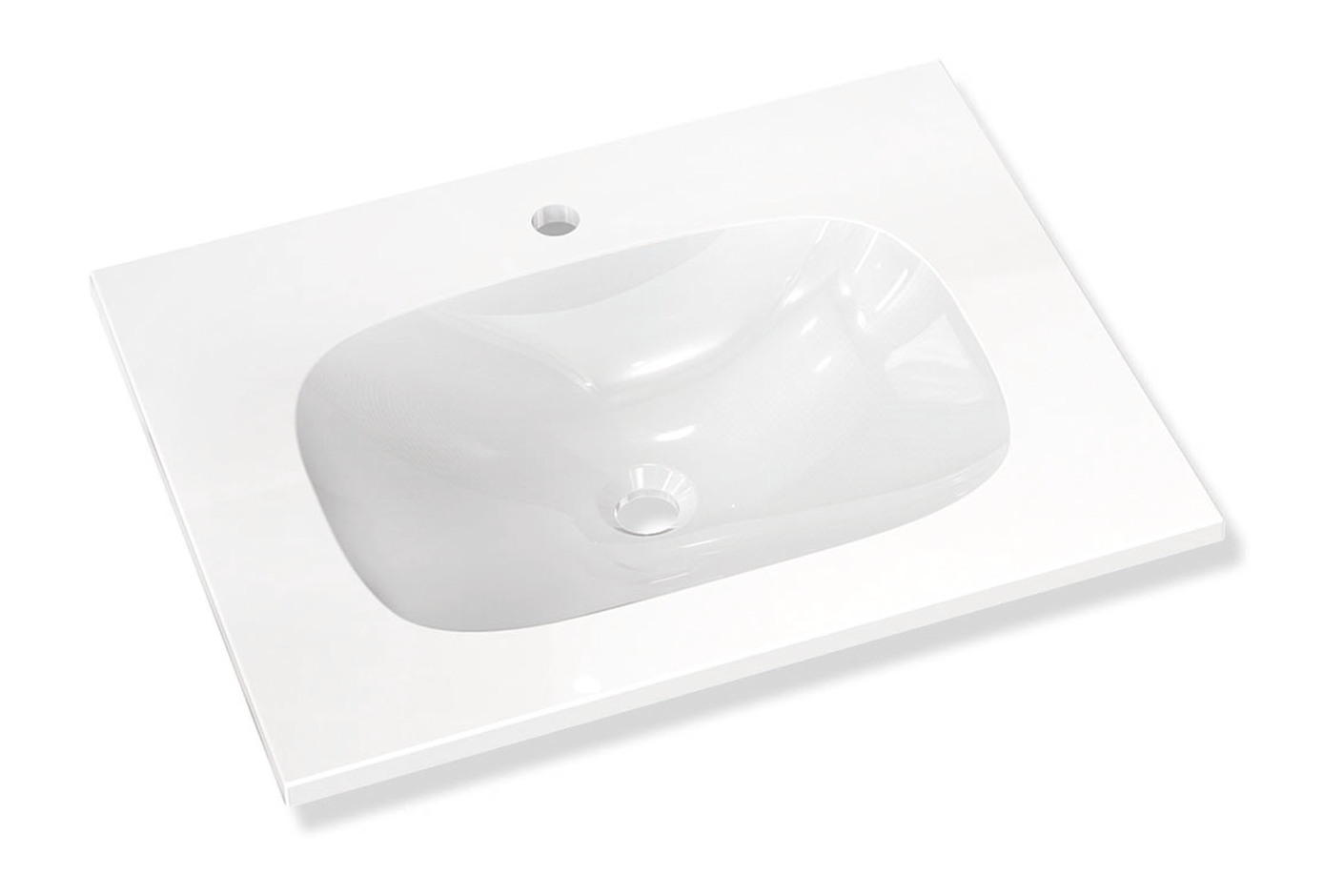 Washbasin prepared for single hole mixer tap