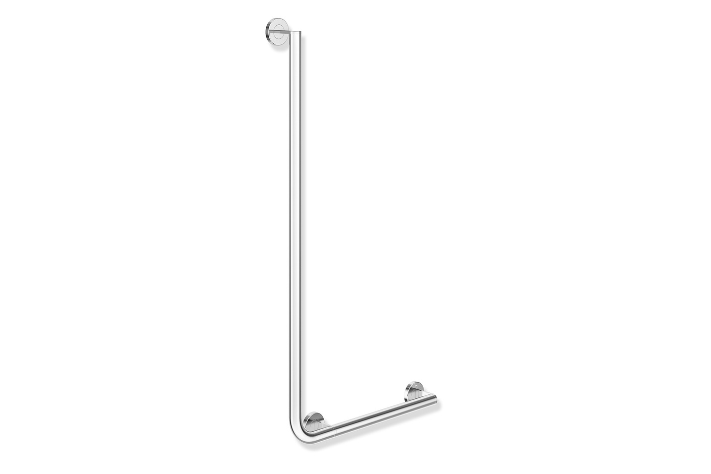 L-shaped support rail chrome