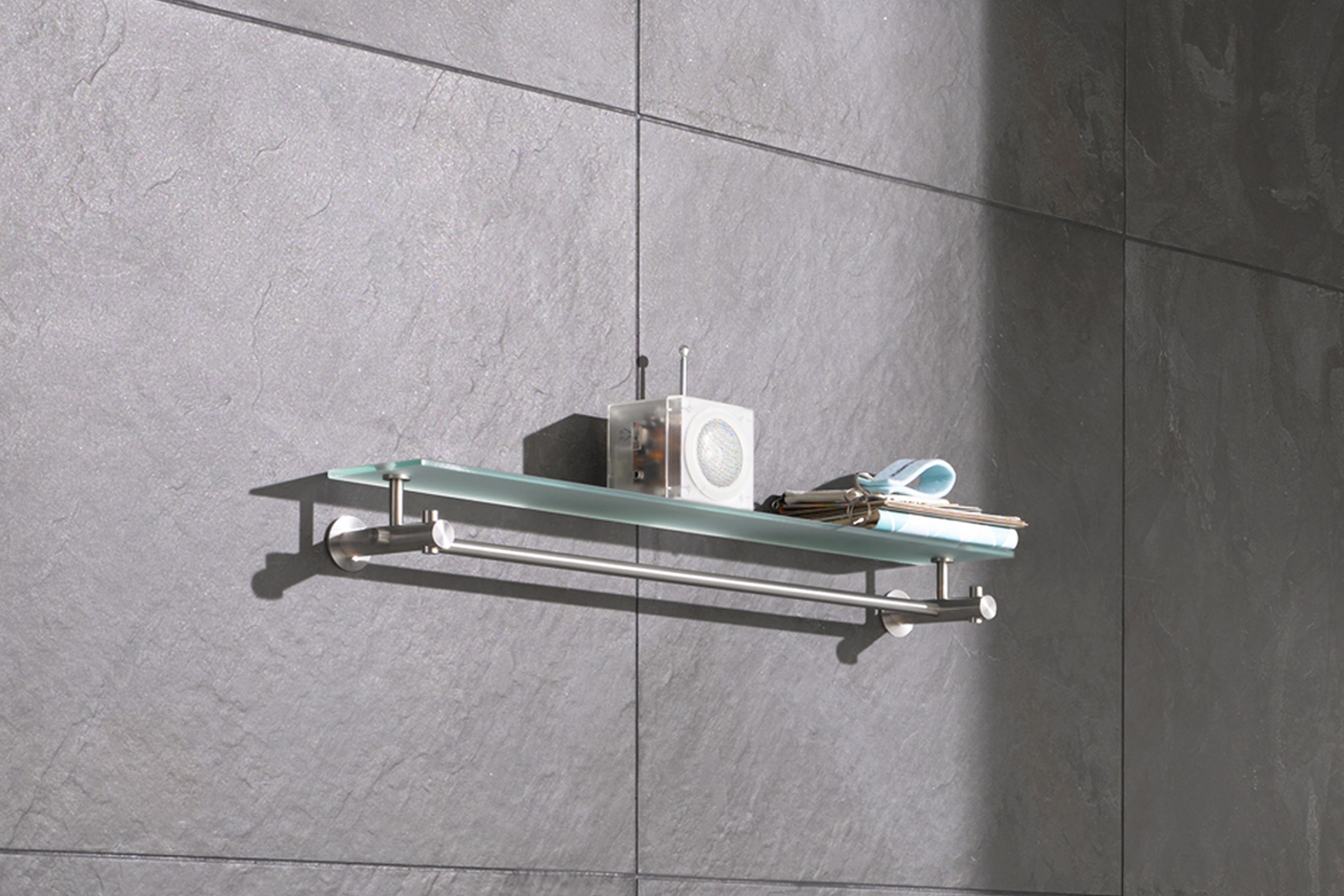 Wandgarderobe mit Glasablage G9-600G