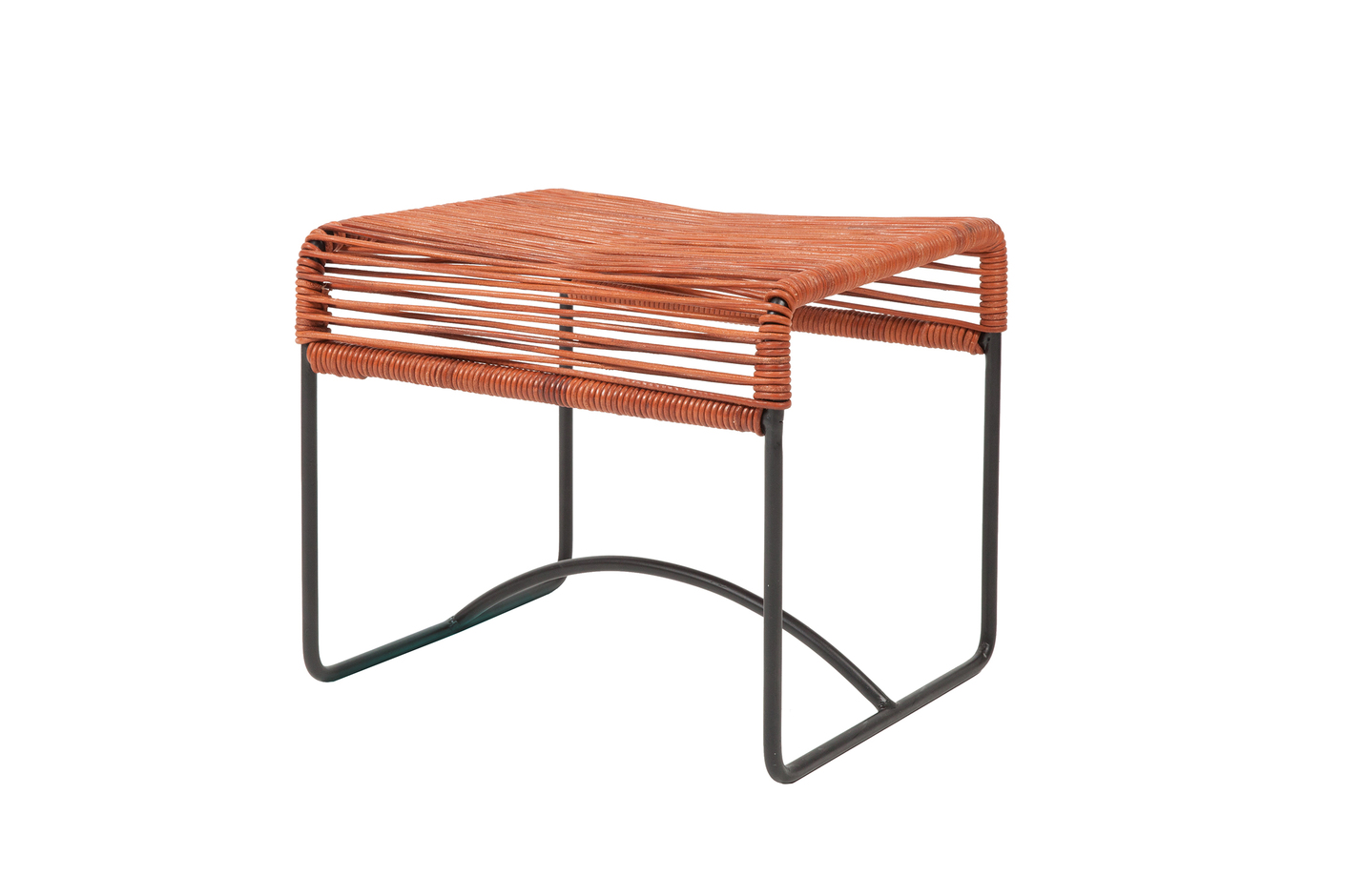 Acapulco Taburete Leather Cognac