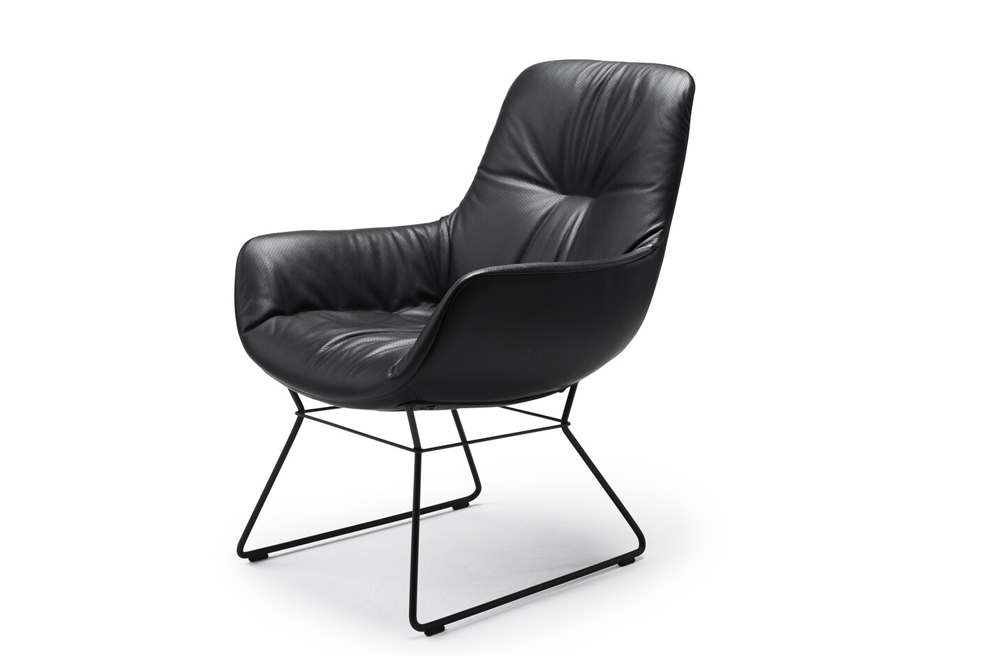 Leya cocktail lounge chair with wire frame