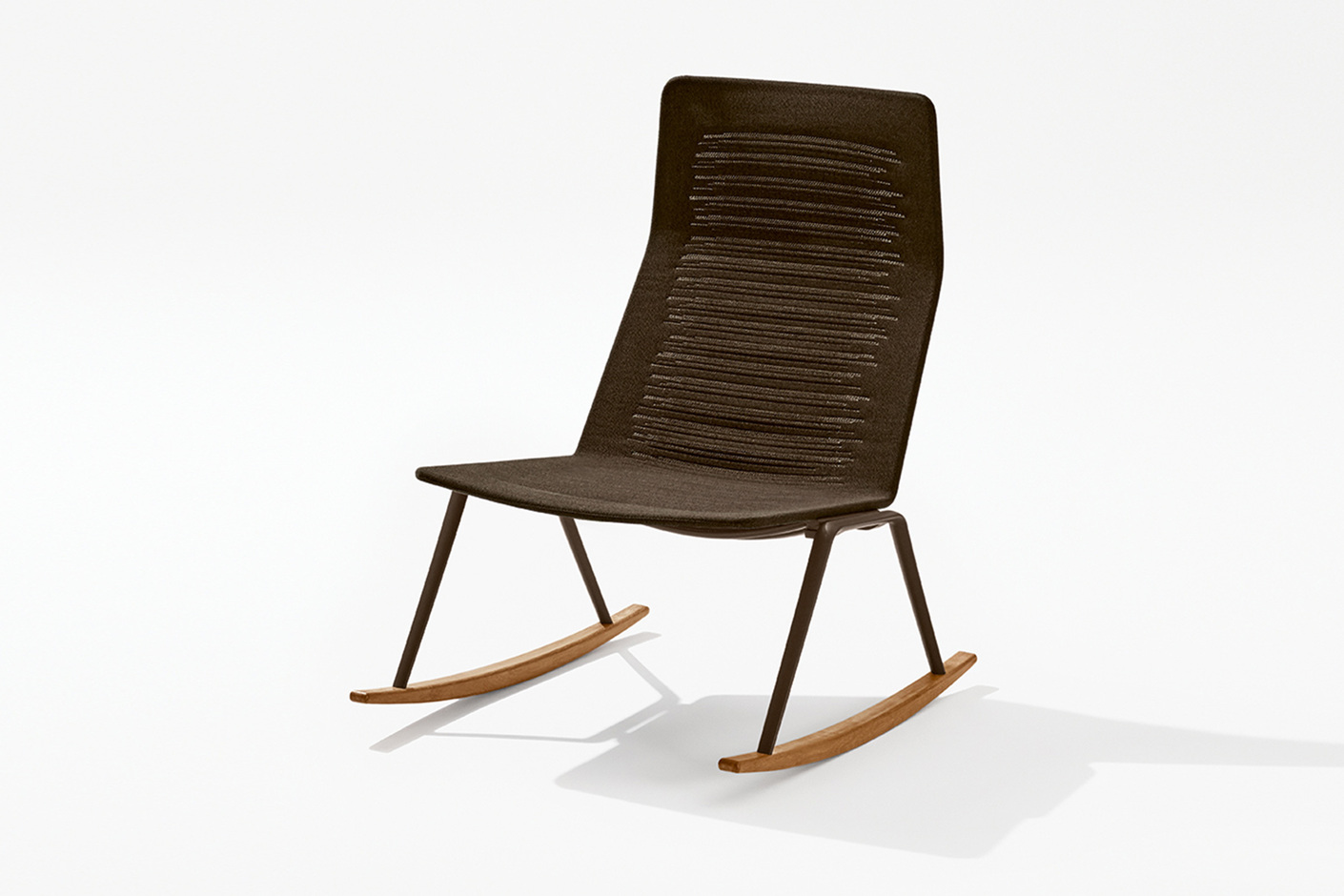 Zebra Knit rocking lounge chair