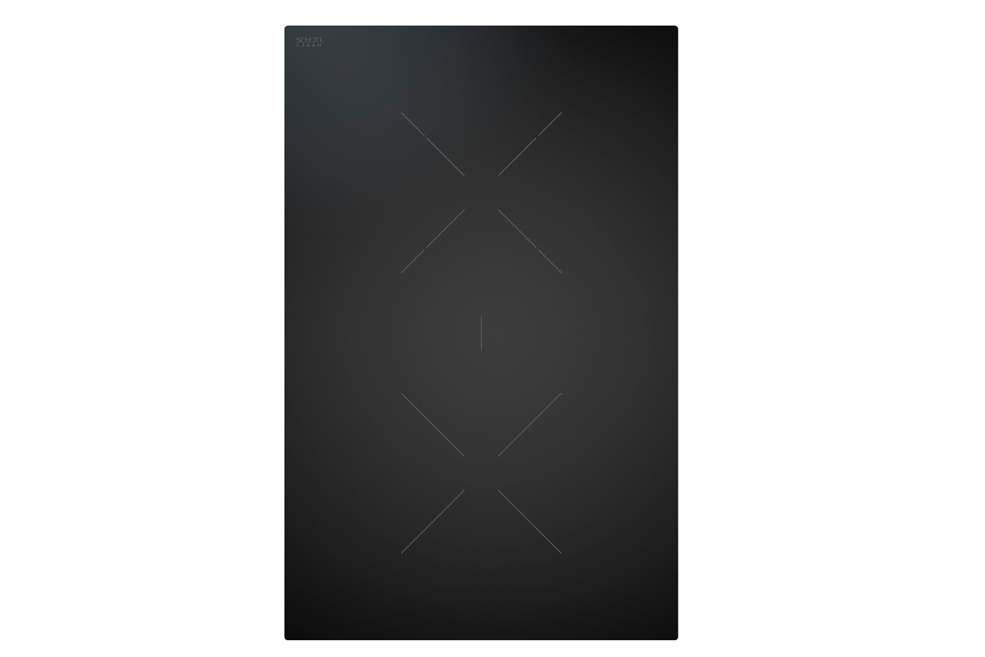 BORA Classic 2.0 HiLight glass ceramic cooktop with 2 cooking zones 1-ring/2-ring/roaster