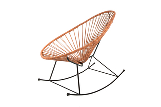 Acapulco Chair Rocking Leder Cognac  von  ACAPULCO DESIGN