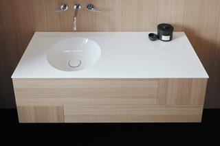 Coco Mineralguss-Waschtisch inkl. Waschtischunterschrank  von  burgbad