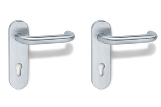 Standard door fitting  B-technology satin  by  HEWI