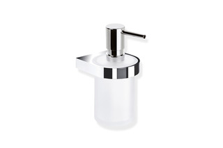 Soap dispenser with holder  by  HEWI