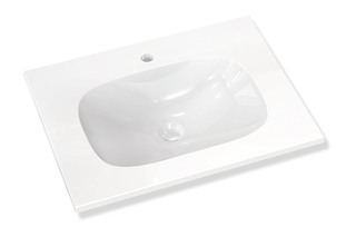 Waschtisch für Einlocharmatur vorgerichtet  von  HEWI