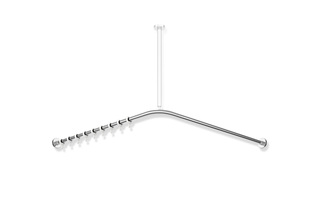 Shower curtain rail chrome  by  HEWI