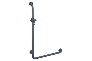 L-shaped support rail with shower head holder  by  HEWI