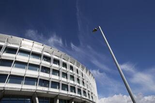 Perforated Panels for sun screens, SCA complex in Göteborg  by  RMIG City Emotion
