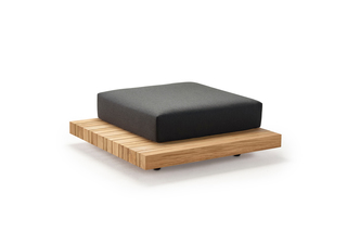 Plateau L-module footstool + corner table  by  solpuri