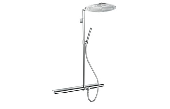 AXOR Showerpipe 800 with thermostatic mixer and overhead shower 350 1jet