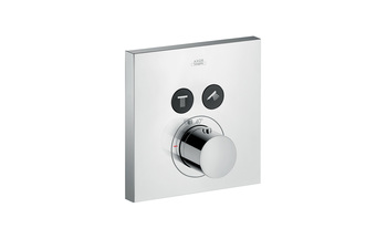 AXOR thermostatic mixer Square for 2 outlets for concealed installation