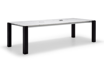 Extra Tisch mit Marmor-Tischplatte