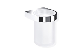 Glass tumbler with holder