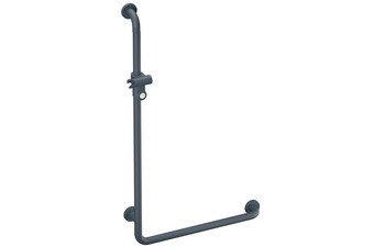 L-shaped support rail with shower head holder