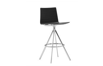 Flex bar stool with swivel base