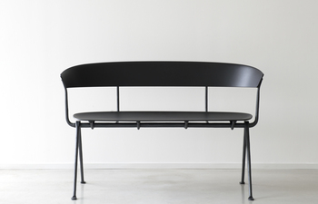 OFFICINA bench with backrest