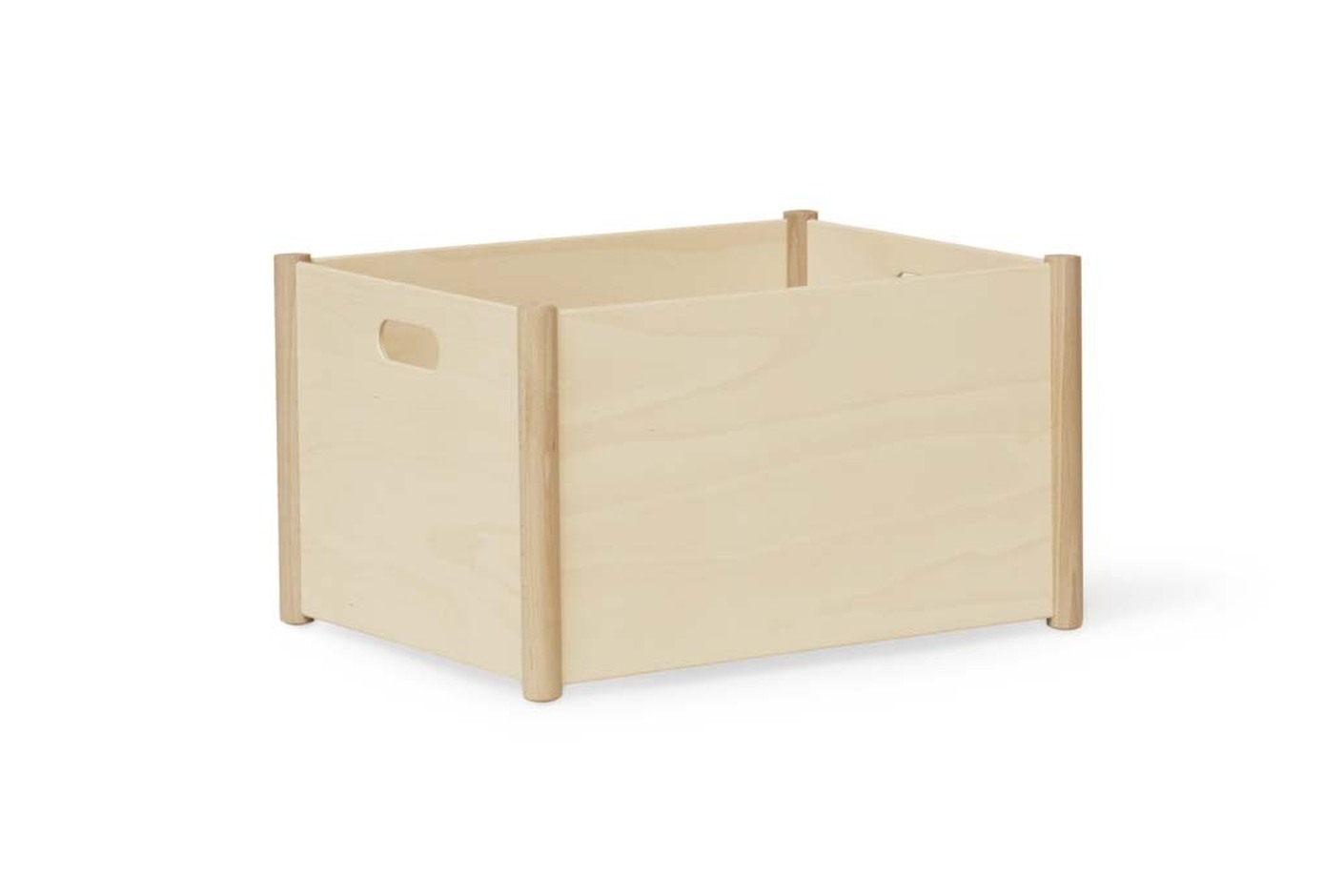 Pillar Storage Box, Large , Beech