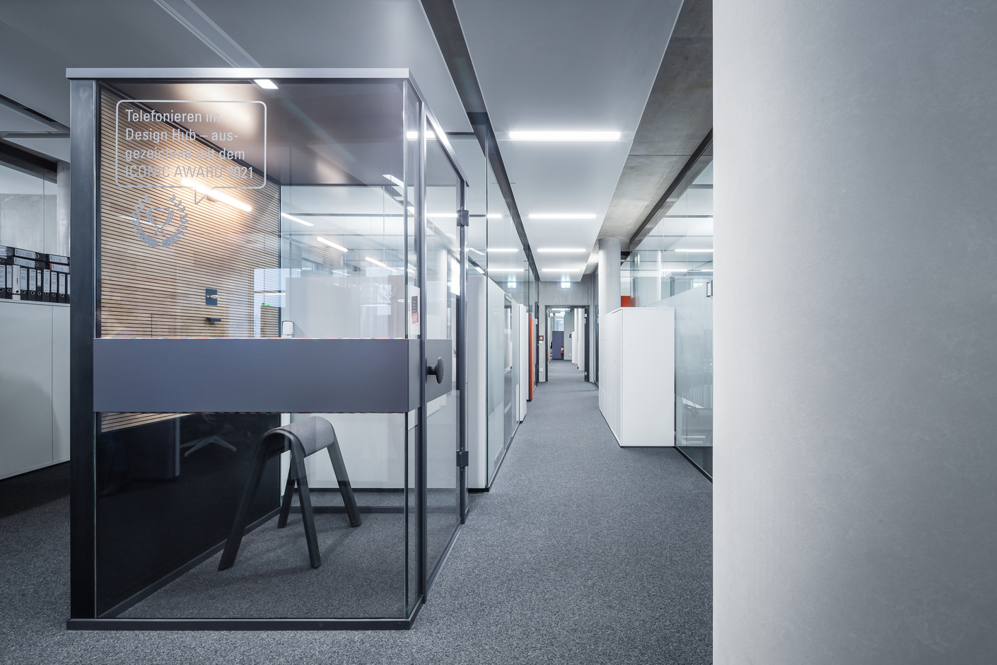 Raum-in-Raum System Lindner Cube phone