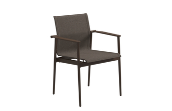 180 Stacking Chair with Aluminium Arms