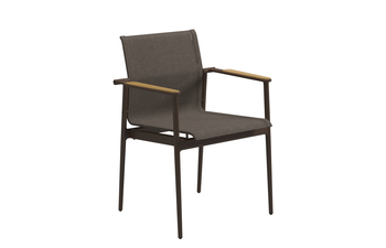 180 Stacking Chair with Teak Arms