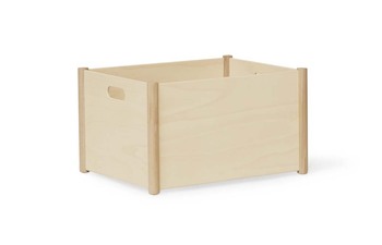 Pillar Storage Box, Large , Beech